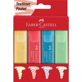 Faber-Castell Fosforlu Kalem 46 Pastel R 4'lü Karton Kutu 6108 - 1