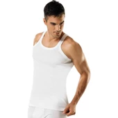 6'Lı Namaldı 112 Ribana Erkek Atlet  Beyaz 2XL thumbnail 1