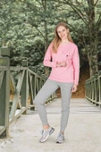 Jiber Kadın Eşofman Takımı - 3684P  M Pembe - 2
