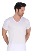 Berrak Erkek Modal V Yaka Atlet 1036 - 3 Adet  Beyaz S thumbnail 1