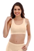 Layza Form Kadın Kalın Askılı Pedli Sütyen Büstiyer 12000 - 2  Adet  Ten S thumbnail 1