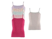 İlke Kız Çocuk Likralı Empirme Dantelli İp Askılı Atlet 313 - 6 Adet  Karışık Renk 7 No: 10-11 Yaş thumbnail 1