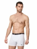 Namaldi Erkek Pamuk'lu Likralı Boxer 1135 - 3 Adet  Beyaz XL - 1