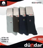 Dündar Erkek Havlu Likralı Çorap 7002 - 6 Adet  Karışık Renk 40-45 - 1