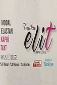 Tutku Elit Kadın Modal Likralı Kapri Tayt 2102 - 6 Adet   Siyah M - 6