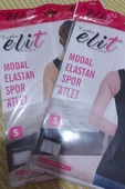 Tutku Elit Kadın Modal Likralı Spor Geniş Askılı Atlet 2003 - 3 Adet  Siyah S - 3