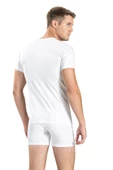 Jiber Erkek Pamuklu Bisiklet Yaka Fanila Atlet 103 - 12 Adet  Beyaz 2XL - 2