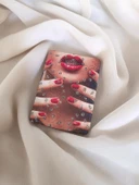 Ayna Makyaj Aynası Kadın Dudak Model Cep El Aynası Çanta Seyahat Taşınabilir - 1