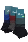 Jiber Erkek Bambu Patik Çorap 6756 - 12 Adet   Karışık Renk 40-44 - 3
