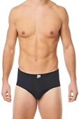 Tutku Erkek Renkli Penye Slip Külot 0109 - 12 Adet  Siyah 2XL - 2