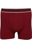 Tutku Erkek Likralı Sporcu  Boxer 0400 - 12 Adet  Bordo S thumbnail 2
