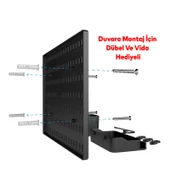 Plastik Delikli 7 Parçalı Organizer Siyah Renk Çok Amaçlı Anahtarlık Pano Düzenleyici 40x28 cm - 2