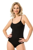 Namaldı Kadın Likralı İp Askılı Kancalı Body 261 - 6 Adet   Siyah L thumbnail 1