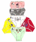 Tutku Kız Çocuk Renkli Likralı Slip Külot 6'Lı   Karışık Renk 3 (5-6 YAŞ) thumbnail 2