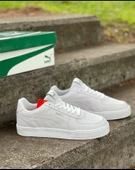 Puma caven  beyaz ünisex spor ayakkabı - 1