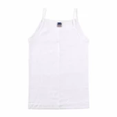 BERRAK KIZ ÇOCUK RİBANA İP ASKILI ATLET 3'Lü  Beyaz 3 No:4-5 Yaş thumbnail 2