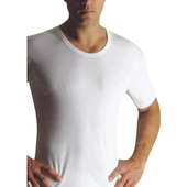 Yıldız 01 Erkek Süprem Bisiklet Yaka Pamuk Fanila  Beyaz 2XL thumbnail 3