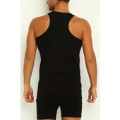 2'Li Yıldız 375-376-377 Erkek Likralı Rambo Atlet  Siyah 2XL thumbnail 2