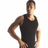 Yıldız 120 - 121 Süper İnce Yazlık Erkek Atlet  XL Siyah thumbnail 4