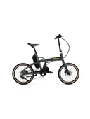Bisan E-Folding Strike HD Fren Alivio 9 Vites 20 Jant Elektrikli Katlanır Bisiklet Gri Neon Sarı 46 Kadro - 1