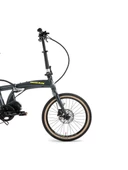 Bisan E-Folding Strike HD Fren Alivio 9 Vites 20 Jant Elektrikli Katlanır Bisiklet Gri Neon Sarı 46 Kadro - 2