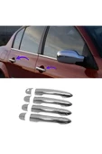 Renault Megane 2 Krom Kapı Kolu 4 Kapı 2002-2009 Paslanmaz Çelik - 5