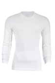 Yıldız Erkek Modal Uzun Kol Sıfır Yaka Body T-shirt Atlet - 385-386  Beyaz M thumbnail 1