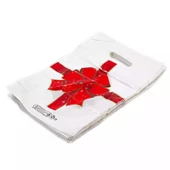 ArmaPlus Takviyeli Kalın Baskılı Beyaz Çanta Poşet Torba - 2 No - 26x38 Cm. - 50 Adetlik Paket - 4