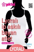 Yıldız Kadın Likralı İp Askılı Atlet 3'Lü Paket -2169-2170-2171-2172-2173-2174  M Gri thumbnail 4