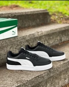 Puma caven  siyah beyaz ünisex spor ayakkabı - 3