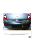 Renault Megane 2 Sedan Krom Bagaj Alt Çıtası 2004-2010 Arası Paslanmaz çelik - 4