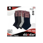 Dündar Kadın Havlu Patik Çorap - 12 Adet  Karışık Renk 36-40 thumbnail 2