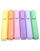 Penmax Fosforlu İşaretleme Kalemi Pastel Renkler 6lı Set - 1