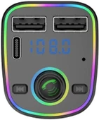 Cosmostech Car C2 Araç Fm Transmitter 5.3 Bluetooth Araç Kiti Hızlı Şarj Qc 3.1 Çift USB ve TYPE-C Mp3 Sd Kart Çakmaklık Girişli Oto Müzik Çalar - 2