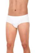 Yıldız Erkek Ribana Slip Külot 07 - 6 Adet  Beyaz M - 1