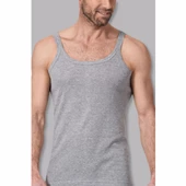 3'Lü NAMALDI 122 İnce Askılı Erkek Atlet  XL Gri thumbnail 3