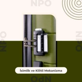NPO Diamond PP(Polipropilen) Büyük Boy Kırılmaz Valiz - Haki - 3