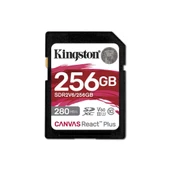 Kingston SDR2V6-256GB Canvas React Plus SDXC UHS-II 280R-150W U3 V60 for Full HD-4K SD Hafıza Kartı thumbnail 1