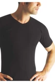 Yıldız Erkek Süper İnce Kısa Kol V Yaka Atlet - 3 Adet  Siyah 2XL thumbnail 1