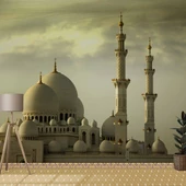 Seyh Zayid Camii Manzarası Duvar Kağıdı thumbnail 1