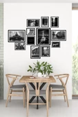 Veraart 12 Parça Çerçeve Görünümlü Mdf Paris Tablo Seti - 5