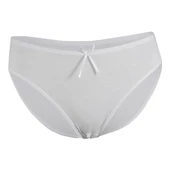 6 Adet Yıldız Kadın Likralı Bambu Bikini Külot  Beyaz XL - 1