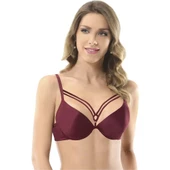 NBB Hafif Destekli Klasik Sütyen 3696  Bordo 85B thumbnail 1