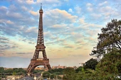 Fransa Paris Eyfel Kulesi Manzarası Duvar Kağıdı Baskı - 6