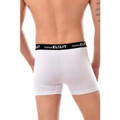 6'Lı TUTKU ELİT Modal Elastan Spor Boxer  Beyaz S thumbnail 2