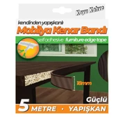 Masa Sehpa Kenar Koruma Bandı Koyu Kahve 18mmX5mt - 1