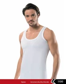 3'Lü Erdem 1100 Erkek Penye Süprem Atlet  Beyaz 2XL thumbnail 1