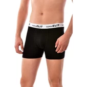 6'Lı TUTKU ELİT Modal Elastan Spor Boxer  Siyah 2XL - 1