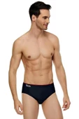 Tutku Elit Erkek Likralı İnce Bel Kemerli Slip Külot 1351 - 12 Adet  Siyah 2XL - 2