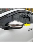 Peugeot 208 Krom Ayna Kapağı 2 Parça 2012 Ve Üzeri Paslanmaz Çelik - 3